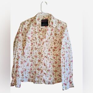 U.S. Polo Assn. White Floral Button-Down Shirt